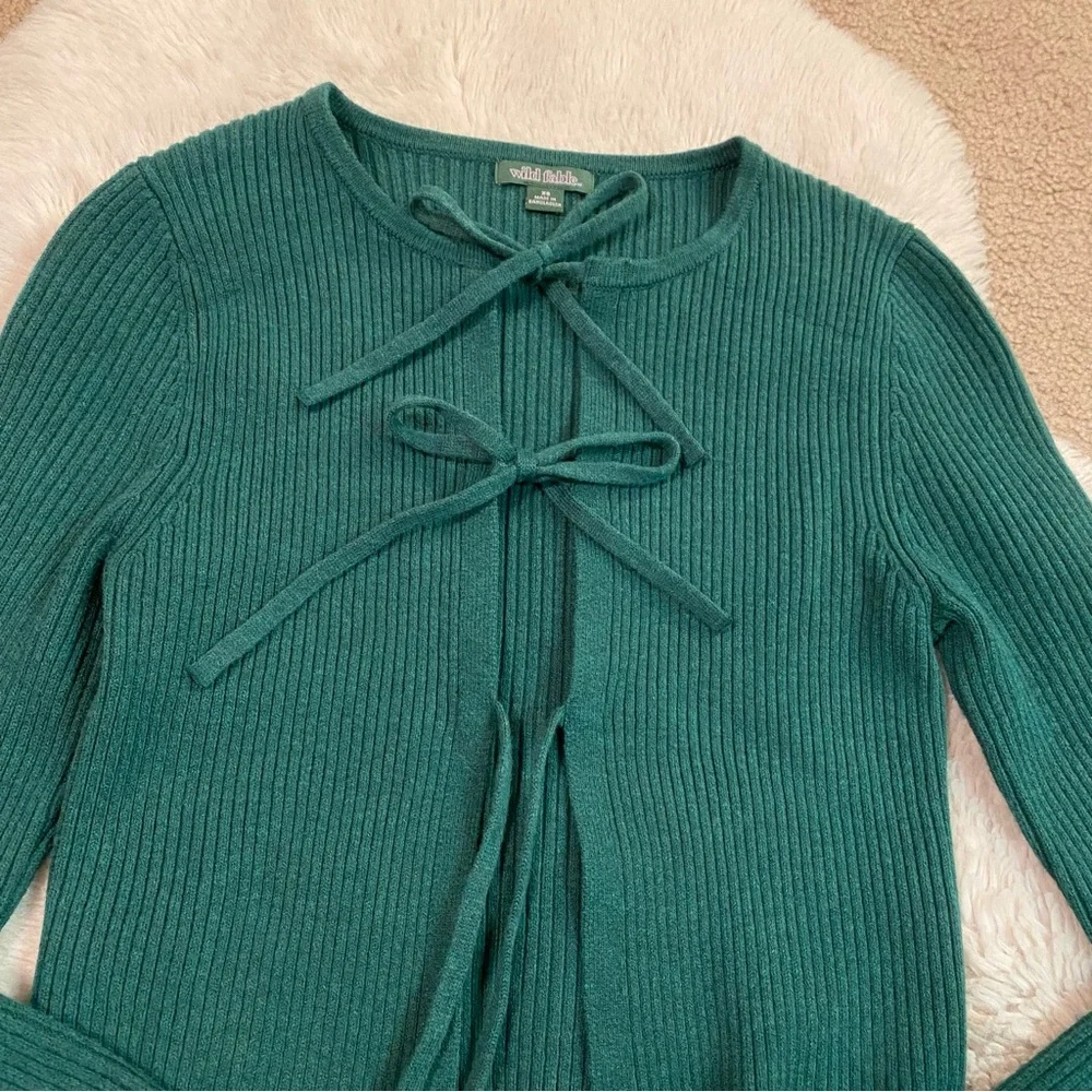 Wild Fable Ribbed Bow Sweater - Picture 3 of 5